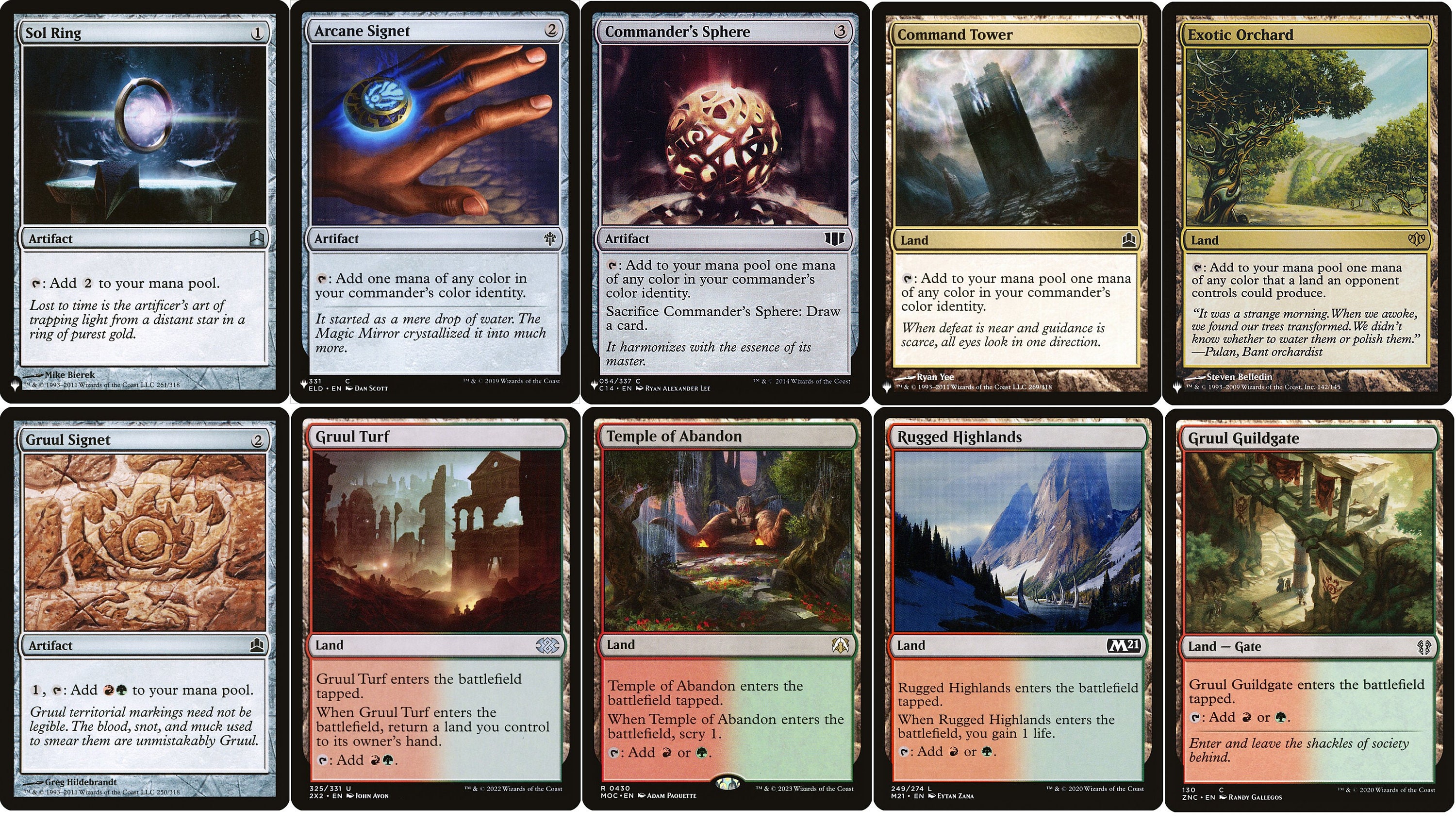 GRUUL Commander Deck Builder Starter Pack Kit Red/green MANA Lands  Artifacts - Etsy