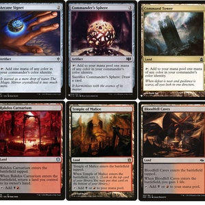RAKDOS Commander Deck Builder Starter Pack Kit Black/Red MANA Lands Artifacts