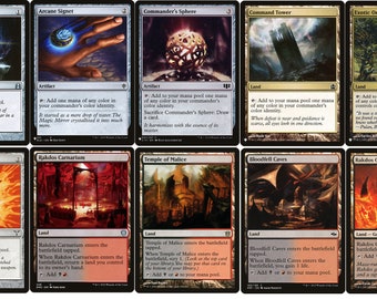 RAKDos Kommandant Deckdesigner Starter Pack Kit Schwarz/Rot MANA Landet Artefakte