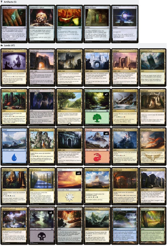 The First Sliver SLIVER CASCADE Magic Mtg Custom Commander Deck - Etsy