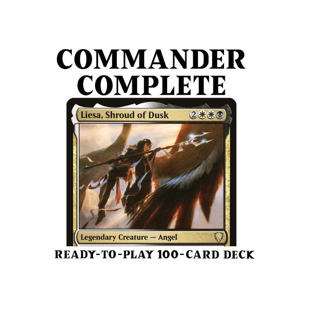 Liesa, Shroud of Dusk LIFE DRAIN LIFEGAIN Tax Magic Mtg Custom Commander Deck Etsy