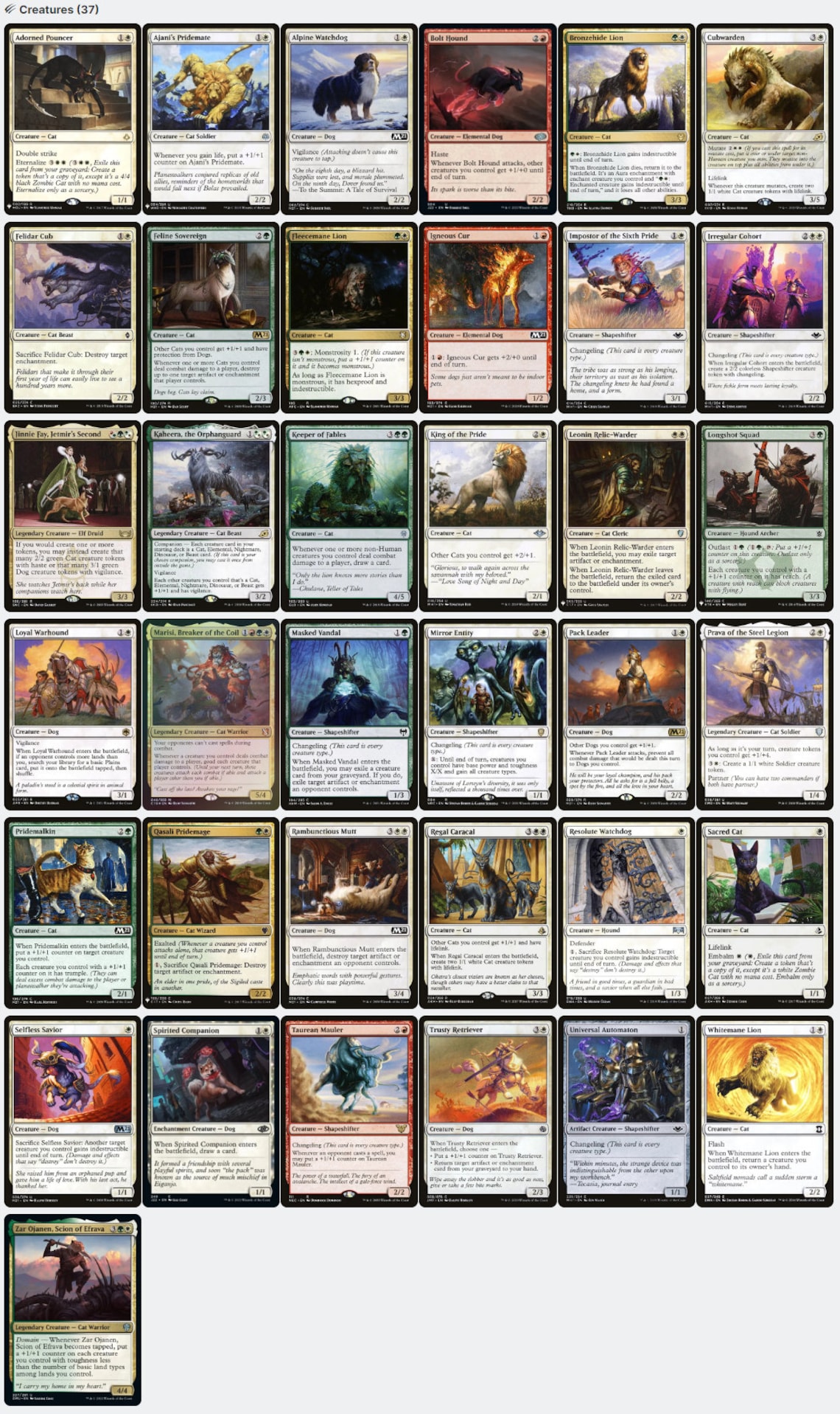 Rin and Seri, Inseparable Cats and Dogs Tribal Magic MTG Commander Deck Etsy Rin and Seri, Inseparable Cats and Dogs Tribal Magic MTG Commander Deck Etsy