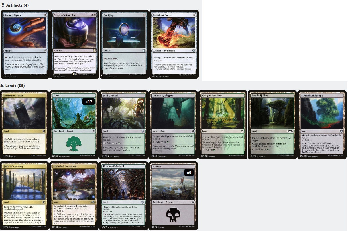 エルフの刃、ラスリル エルフ 部族 エルフ マジック MTG 統率者デッキ