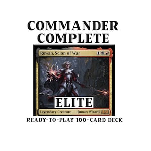 Rowan, Scion of War ELITE X-SPELLS Life Loss Gain Wilds of Eldraine Magic Mtg Kundenspezifisches Kommandantendeck