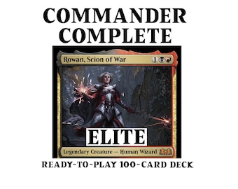 Rowan, Scion of War ELITE X-SPELLS Life Loss Gain Wilds of Eldraine Magic Mtg Custom Commander Deck