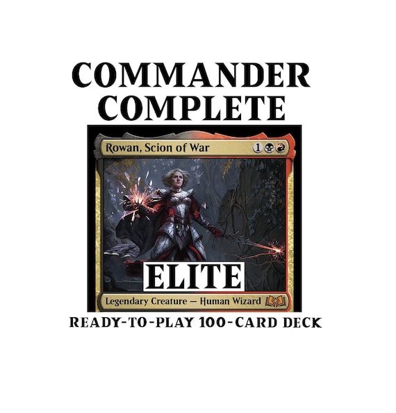 mtg rowan scion of war commander deck Rowan, Scion of War ELITE X-SPELLS LIFE LOSS GAIN Magic MTG Custom Com –  CommanderComplete main image 0