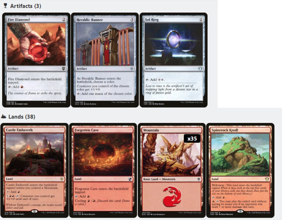 Krenko Mob Boss Goblin Tribal Tokens Magic MTG Commander Deck Etsy