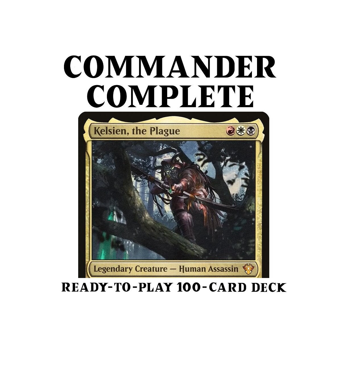 Kelsien, the Plague DEATHTOUCH PING Magic MTG Commander Deck - Etsy
