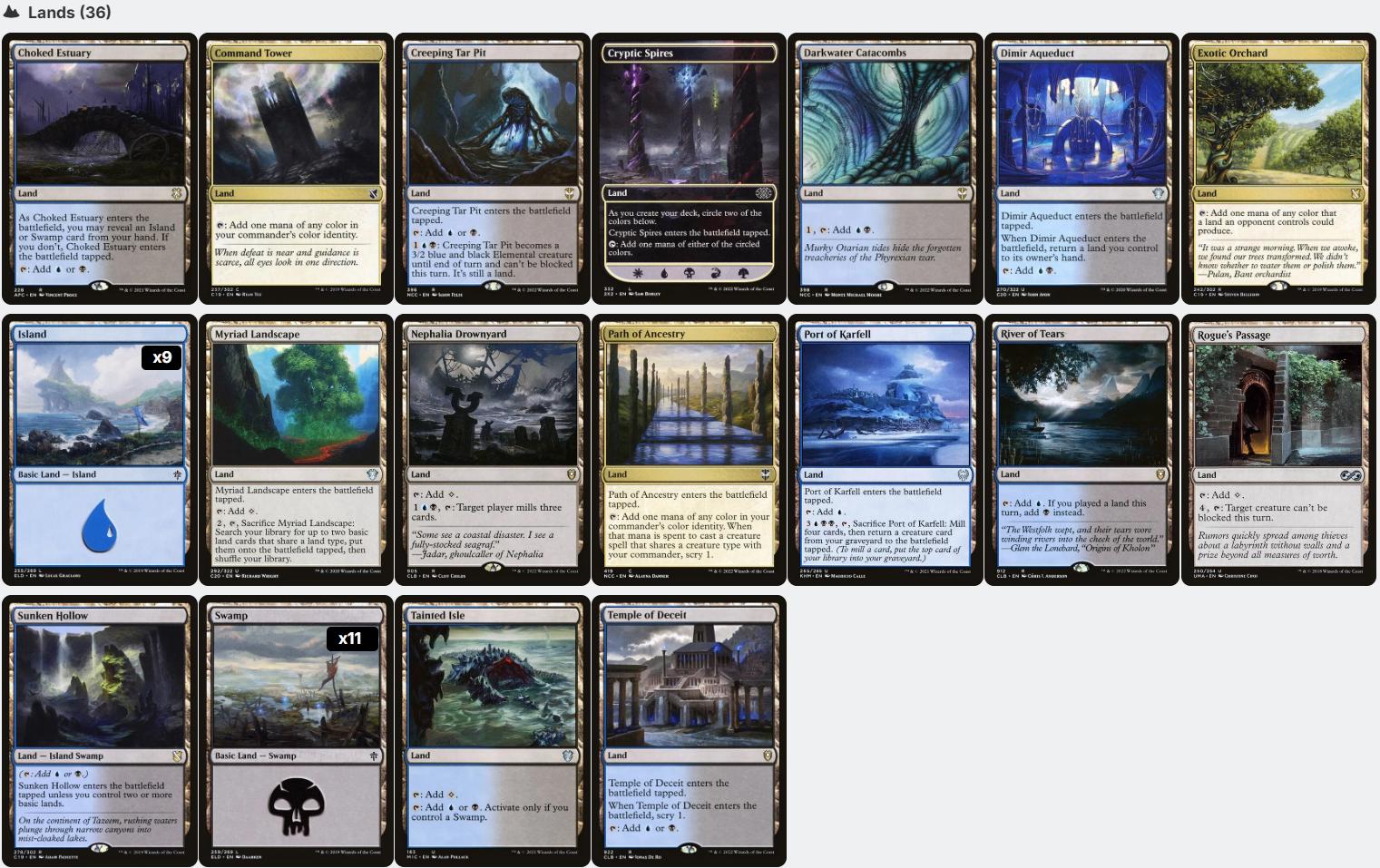 Captain N'ghathrod Horror Tribal Mill Magic MTG Commander Deck - Etsy