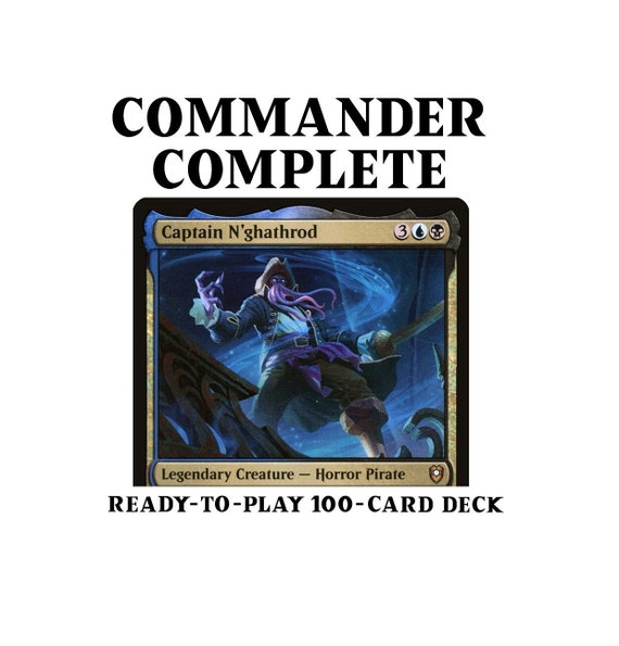 Captain N'ghathrod Horror Tribal Mill Magic MTG Commander Deck - Etsy