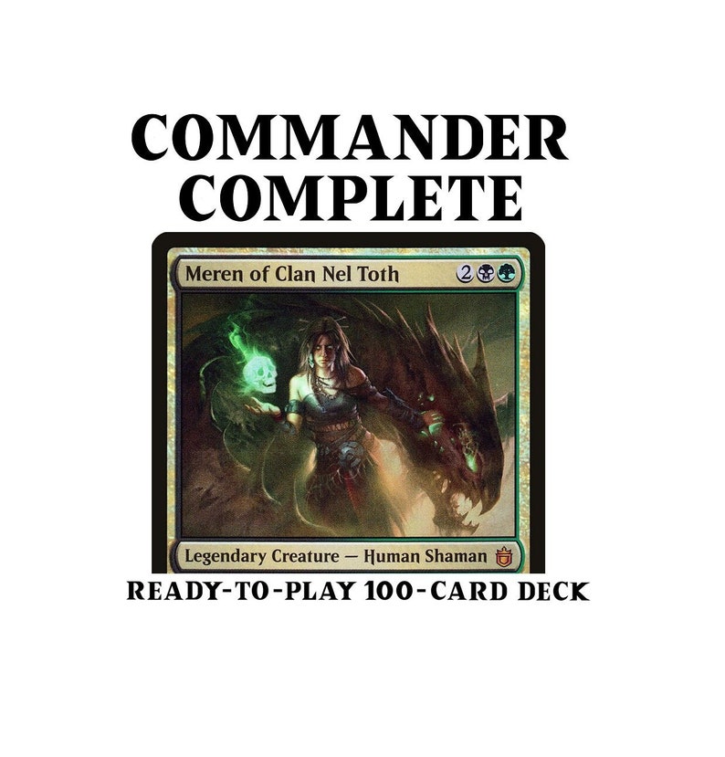 Meren of Clan Nel Toth Sacrifice and Reanimation Magic MTG Commander Deck Etsy
