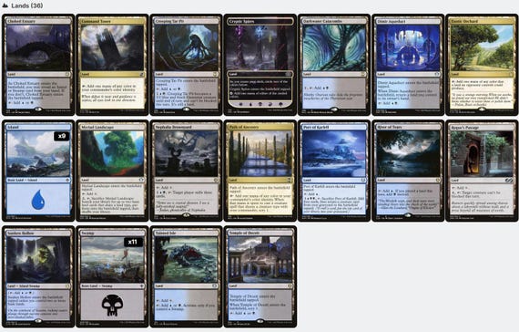 Captain N'ghathrod Horror Tribal Mill Magic MTG Commander Deck - Etsy