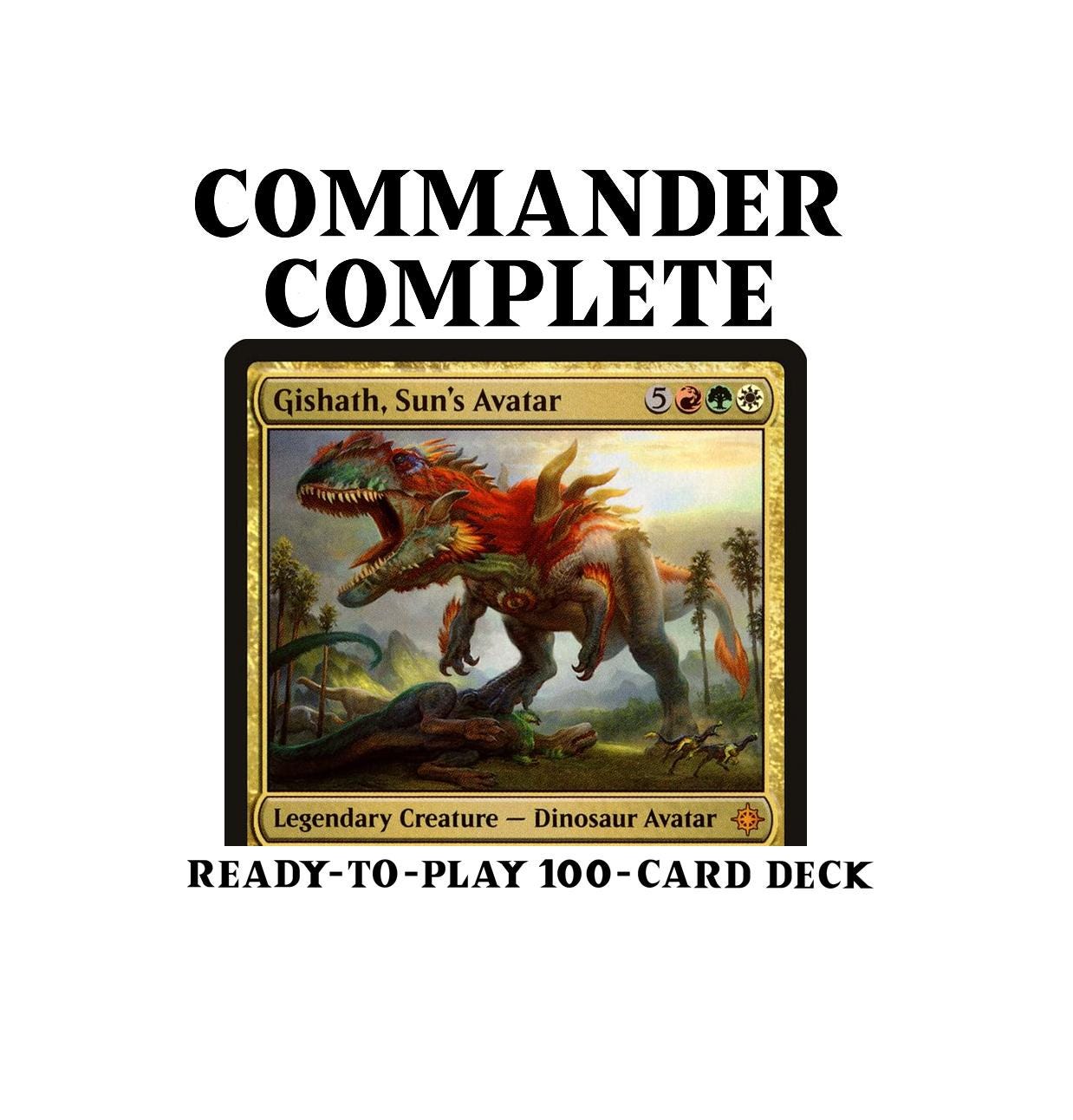 Gishath, Sun's Avatar DINOSAUR Tribal Magic MTG Custom Commander Deck - Etsy