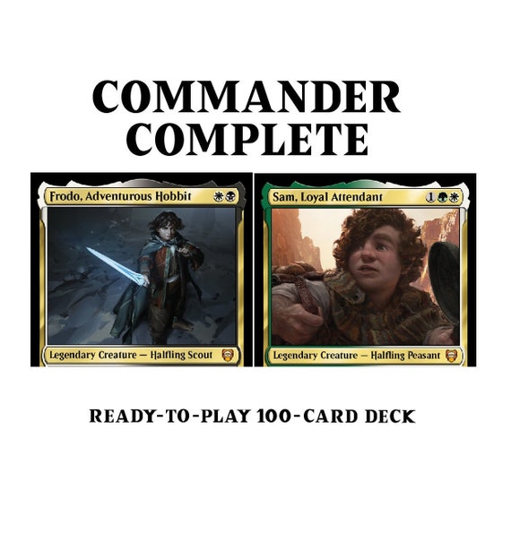 Frodo, Adventurous Hobbit and Sam, Loyal Attendant Lotr Magic MTG Commander  Deck - Etsy