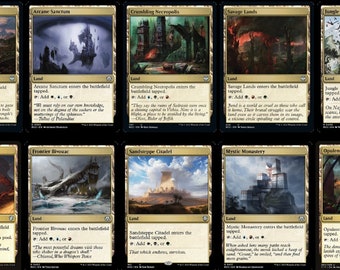 Set of All 10 Trilands Magic: the Gathering MTG Commander EDH Tri-land
