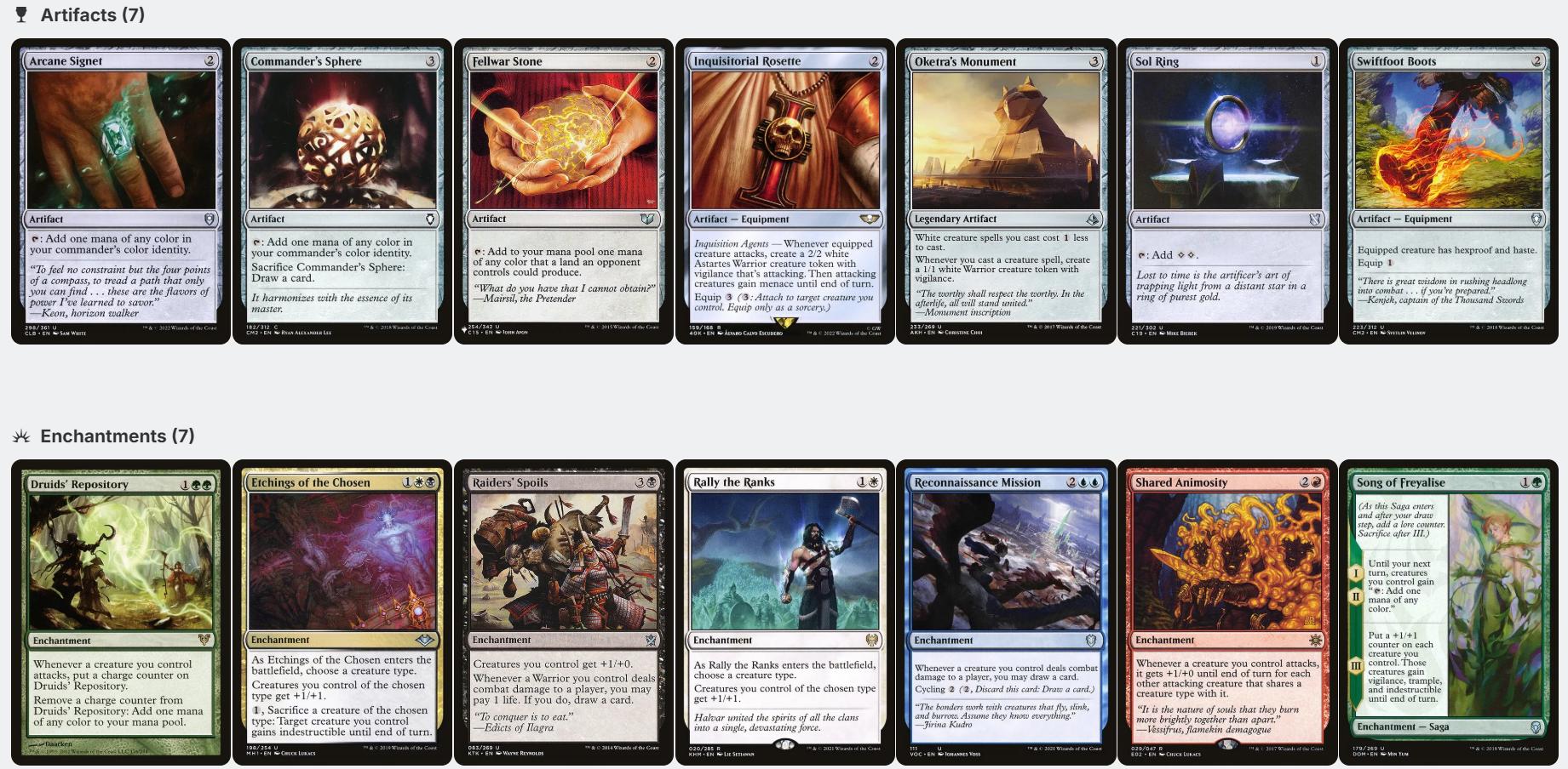best cards for a 5 color deck mtg  (WUBRG Commander deck)  Archidekt ADVENTURE 5 Color Commander Deck