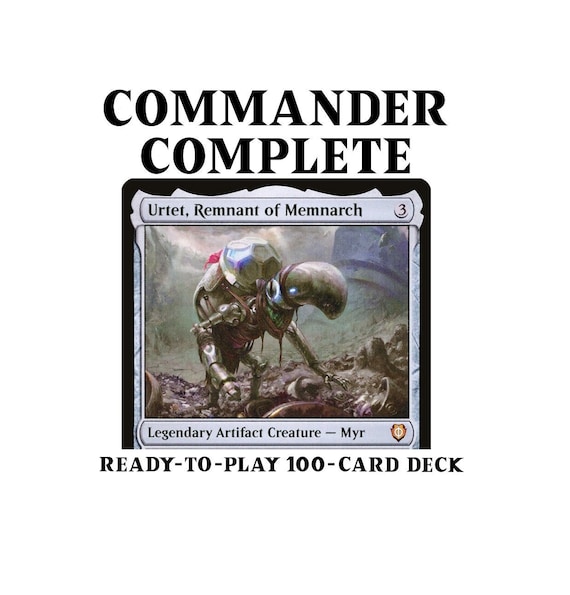 mtg memnarch commander deck Urtet, Remnant of Memnarch MYR Tribal Five-Color Magic MTG Custom Commander  Deck main image 1