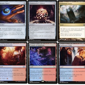 IZZET Commander Deck Builder Starter Pack Kit Blue/Red MANA Lands Artifacts