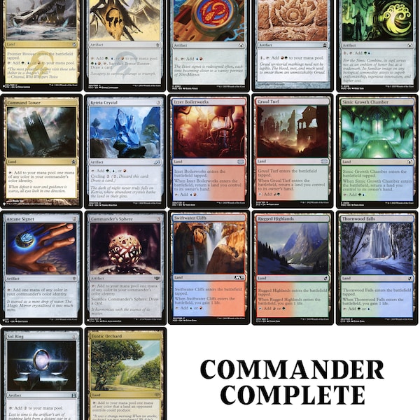 Mtg Red Green Commander Deck Etsy