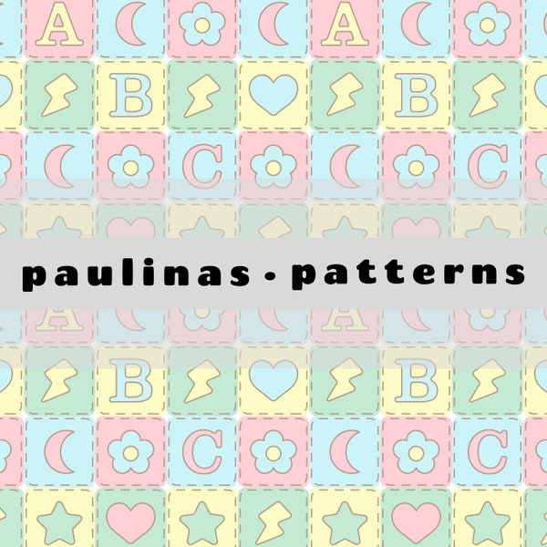 digital pastel quilt baby seamless pattern, pastel nursery repeat pattern, pastel baby pattern for fabric, baby pattern for commercial use