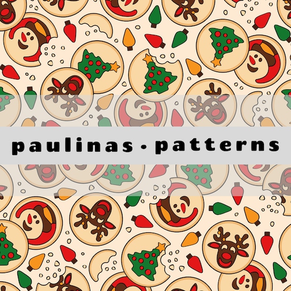 xmas sugar cookie repeat pattern, christmas cookie seamless file, xmas cookie repeat,  festive christmas pattern for commercial use