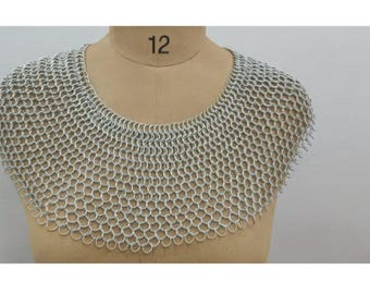 Aluminum Chainmail Top – 10mm Anodized Rings | Handmade Medieval Armor Costume for Cosplay & Festivals