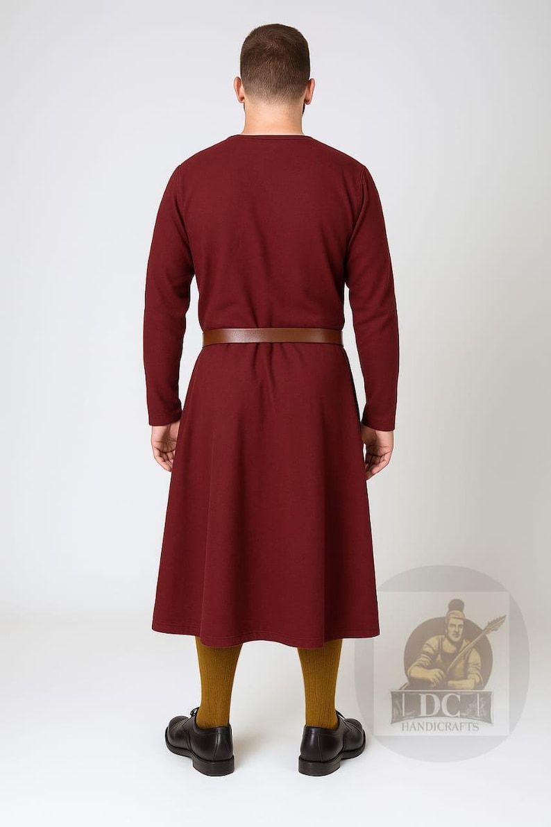 Cotton Medieval Tunic Dress: Renaissance Costume, LARP Reenactment - Etsy