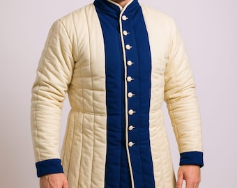 Medieval Gambeson Jacket | Quilted Padded Armor Coat for HEMA, LARP, Reenactment