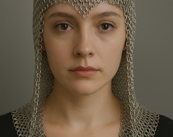 Medieval Chainmail Coif – Handmade Aluminum Hood for Reenactment & Cosplay
