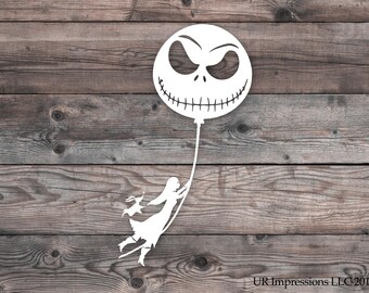 Nightmare Before Christmas Jack Skellington Truck Vinyl Decal – Glossy USA Made