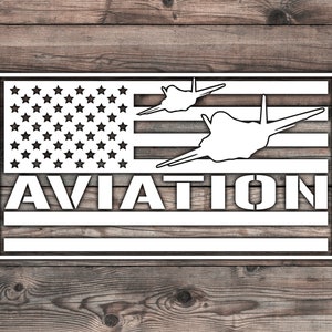 Air Force Sticker - 7.5 x 4 in USA Flag Sticker For Air Force Veteran Sticker For Soldier Decal US Flag Decal American Flag Sticker