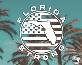 Florida Strong Sticker - 6.3 x 5.5 in FMB Strong Sticker For Florida Native Car Sticker For Sanibel Strong Sticker Hurricane Ian Decal