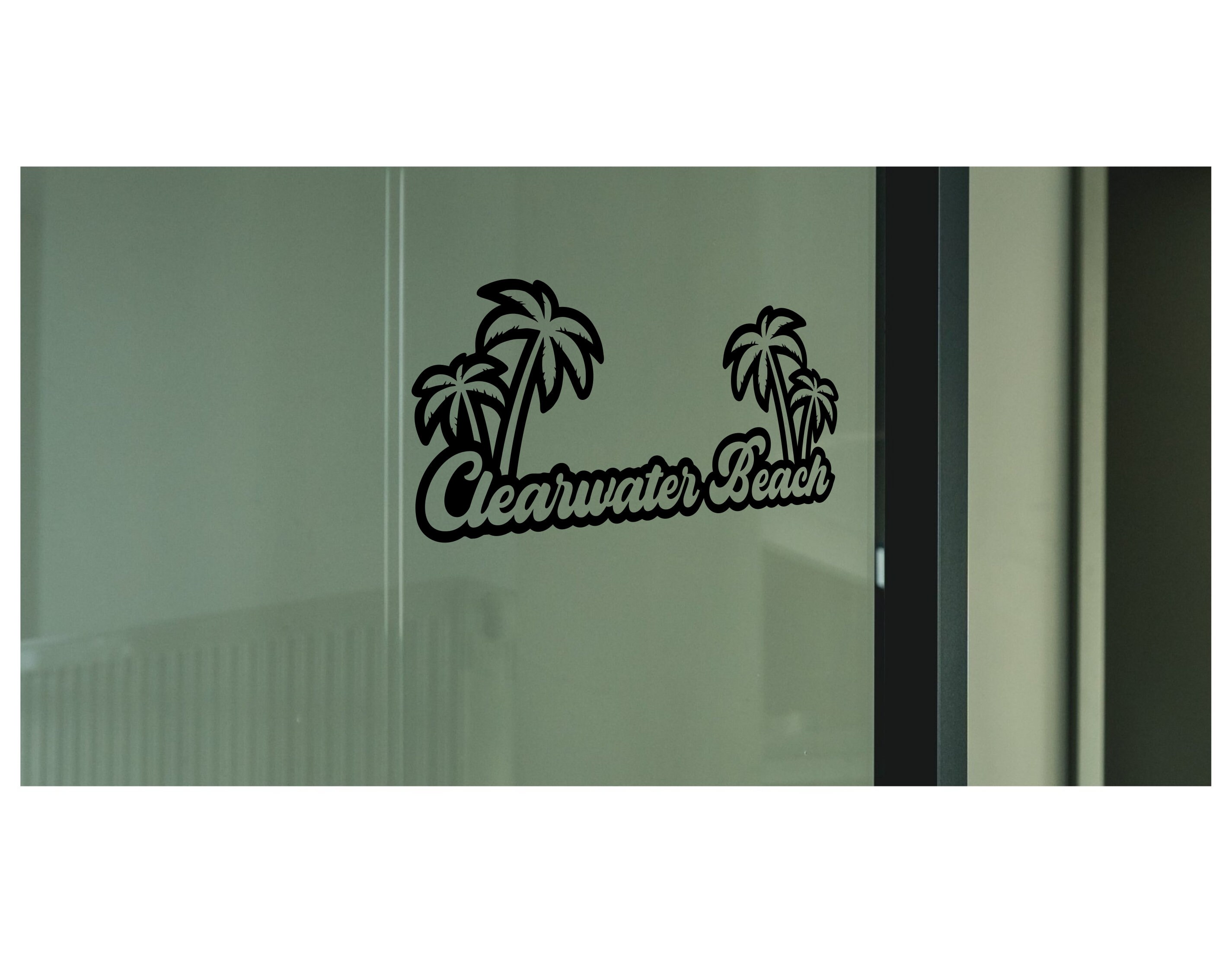 Clearwater Florida Decal Sticker 7 X 2.6 in Clearwater Beach Sticker