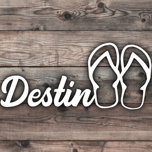 Destin Florida Sticker - 7.5 x 3.3 in Destin Florida Car Sticker For Florida Native Sticker For Destin Native Sticker For Florida Car Decal