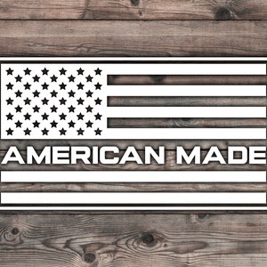 American Flag Decal - 7.5 x 4 in USA Flag Sticker For Soldier Sticker For Veteran Car Decal Patriotic Decal For Military Stickers US Flag