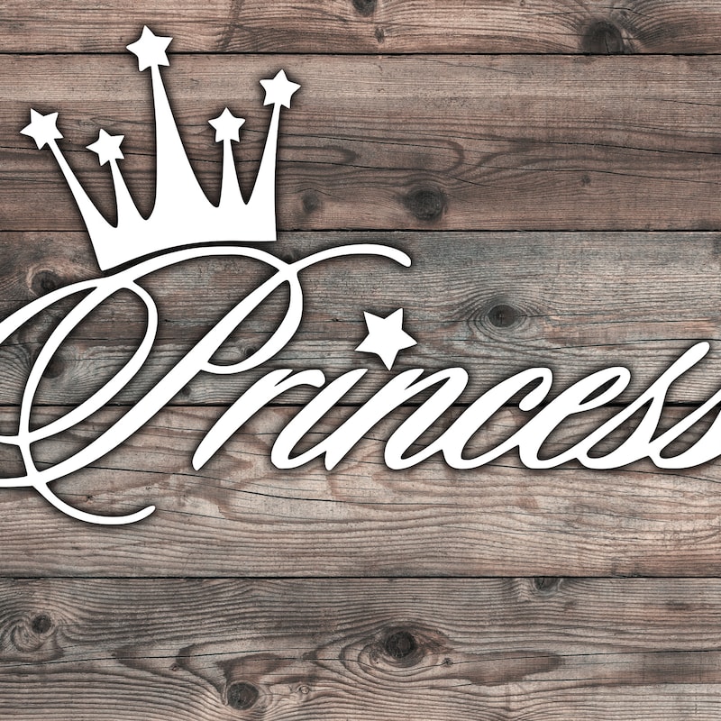 Princess Crown Decal - Etsy