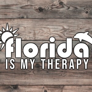 Florida Sticker - 7.5 x 3.2 in Florida Car Decal For Florida Native Car Sticker Florida Beach Sticker For Florida Native Decal Florida Decal