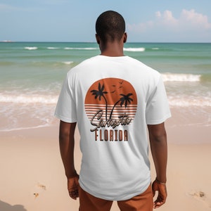 Sarasota Florida Shirt - Sarasota T-Shirt For Florida Native Shirt For Men Sarasota Men&#39;s Shirt Retro Florida Shirt Beach Shirt