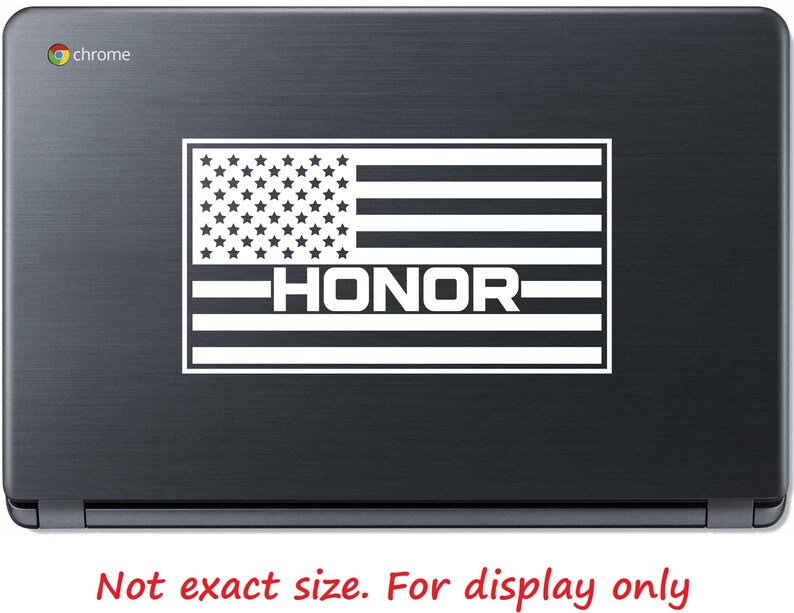 Honor American Flag Sticker Decal - 7.5 X 4 Inch | Patriotic Stickers ...