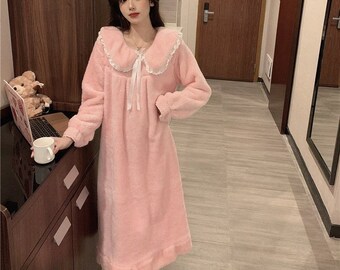 Warm Nightgown - Etsy
