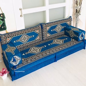 8'' Thickness Arabic Sofa Floor Seating Set, Floor Couch, Pallet Sofas, Sectional Sofa, Floor Cushions, Moroccan Sofa,Turkish Floor Seating