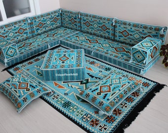 L Shaped Arabic Majlis Sofa Floor Seating Set,Sectional Sofas,Floor Cushions,Floor Pillows,Arabic Majlis,Corner Sofa,Ottoman Couch,Jalsa