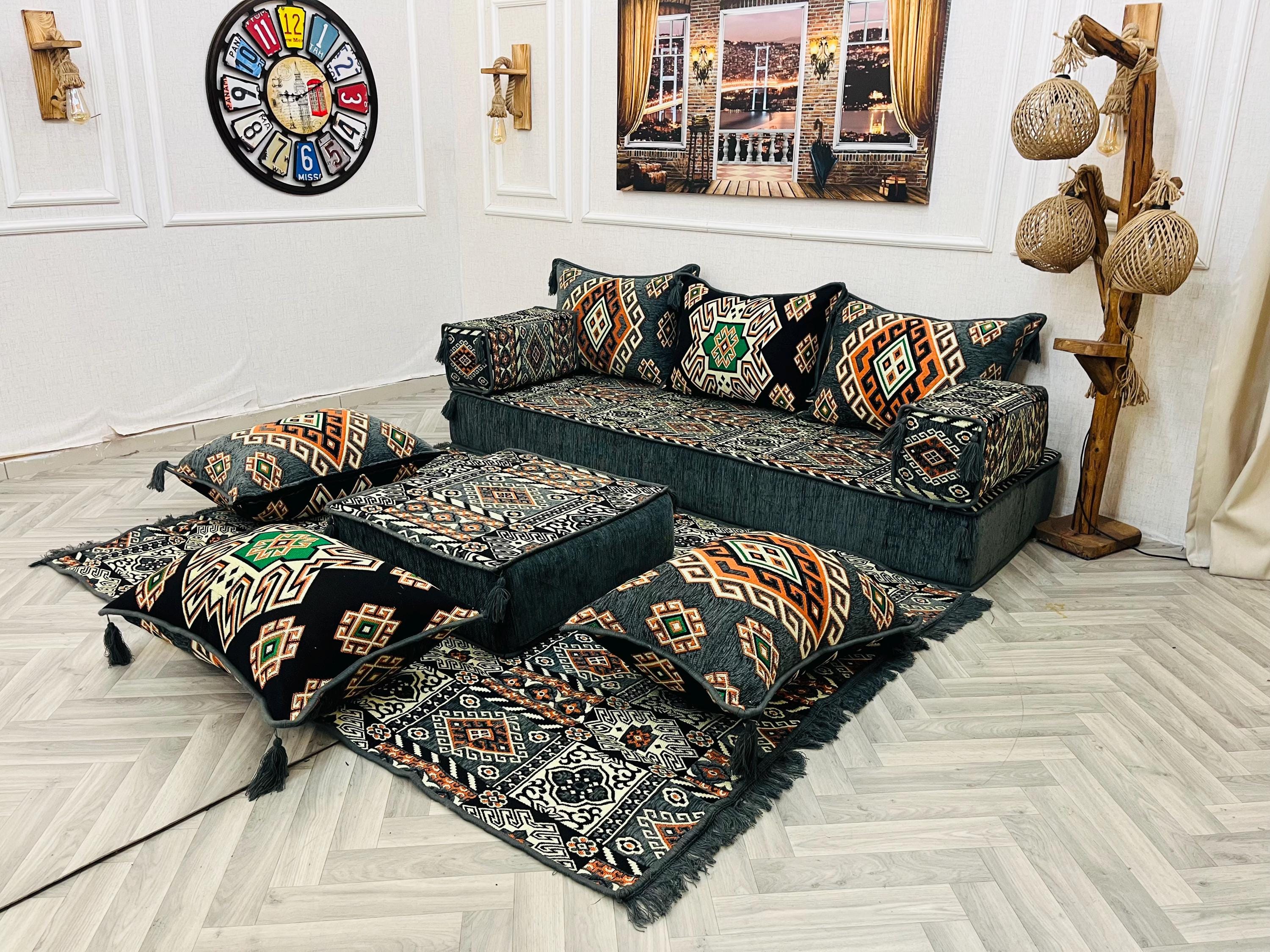 Turkish Home Decor Floor Seating Sofa Set: Ethnic Living Room