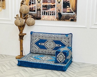 Arabic Single Floor Cushion Seating Set: Single Sofa, Reading Nook Decor