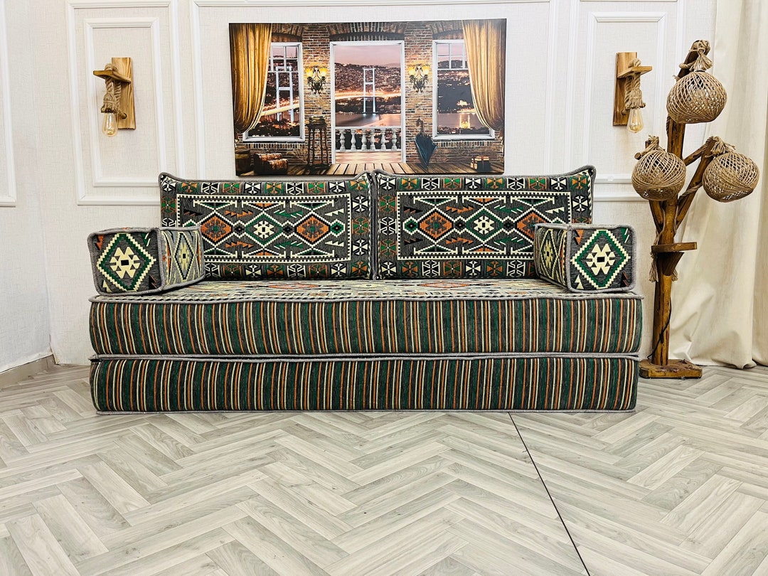 Divano da pavimento arabo spesso 16 pollici: divano etnico per