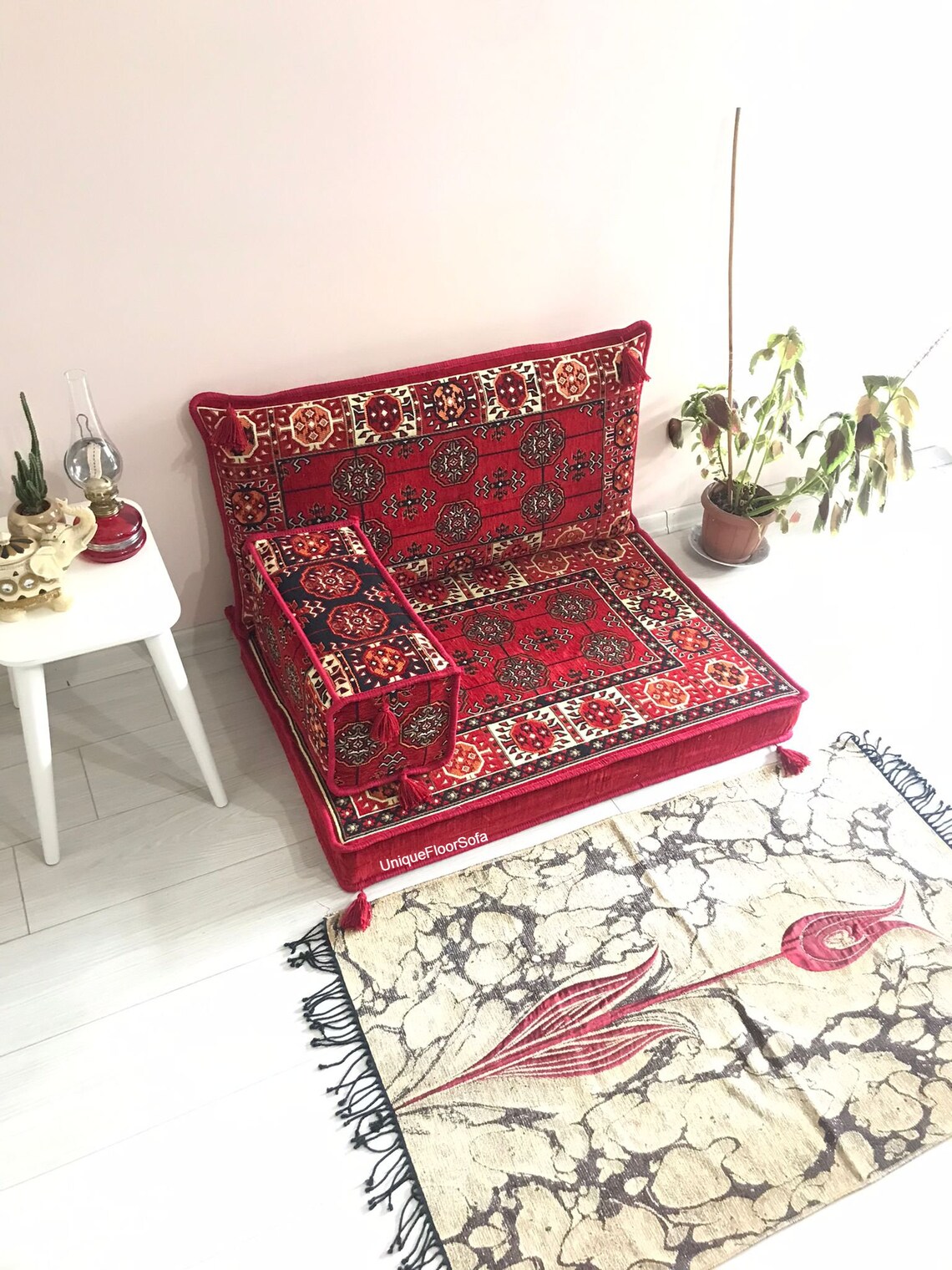 Small Arabic Sofa Floor Seating Set Small Futon Sofa Etsy