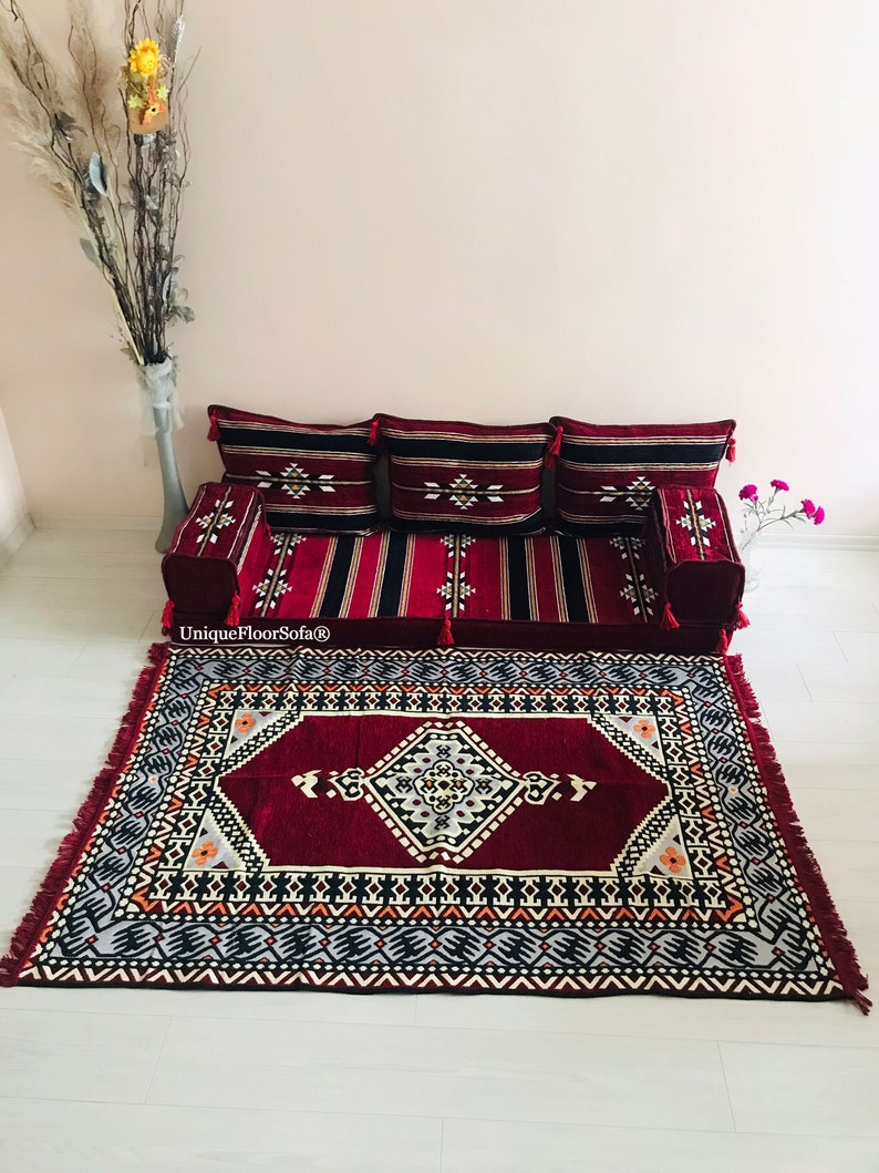 Arabic Majlis Sofa Floor Seating Setmodular Moroccan Floor Etsy