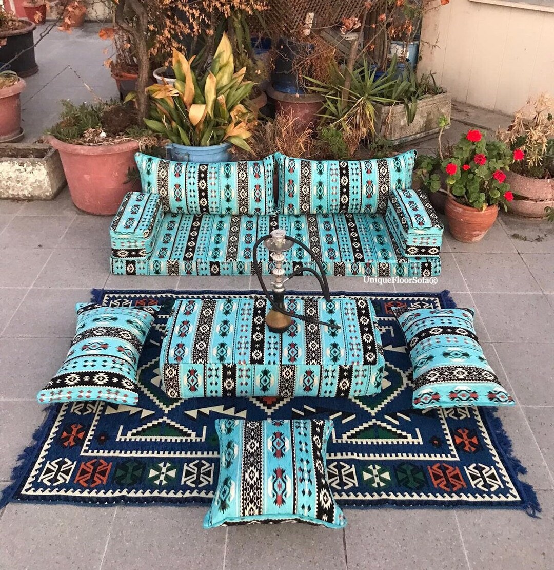 Arabic Floor Couch,sectional Floor Sofa With Floor Pillows,ottoman