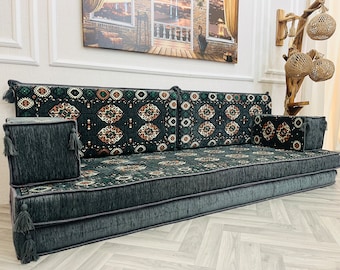 8 Zoll dicke traditionelle türkische Boden Sofa Set: Arabische Wohnzimmer Couch, Wohnkultur