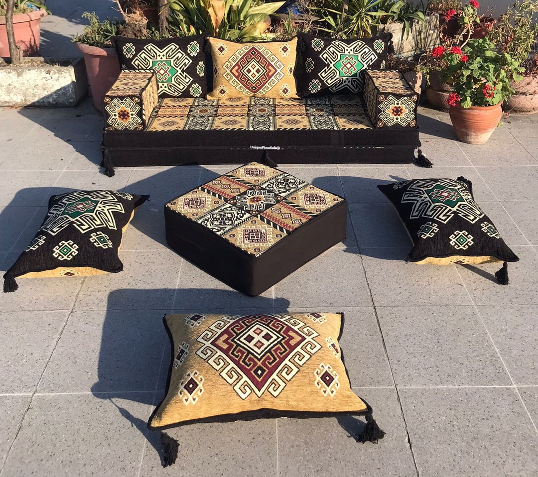 8'' Thickness Arabic Sofa Floor Seating Set,moroccan Sofa,pallet Sofas